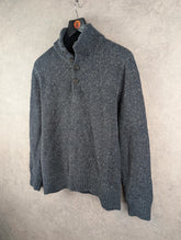 Gap Jumper Mens Medium M Grey Pullover Knitted